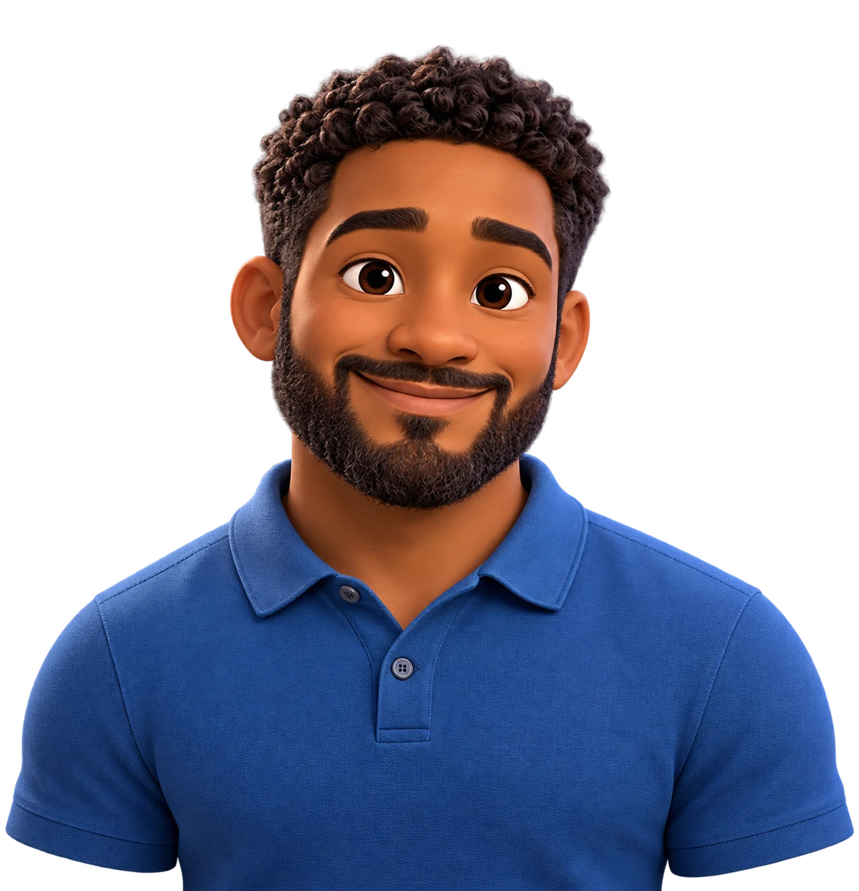 Adult man avatar with medium-deep skin